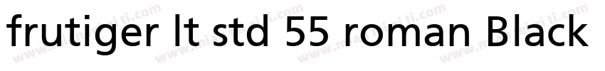 frutiger lt std 55 roman Black字体转换